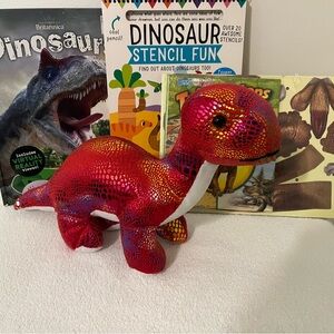 Dinosaur Bundle with stuffed animal and three books- 📚
